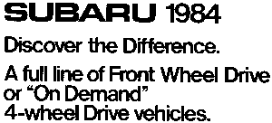 1982N10s SUBARU1984 kČ J^O